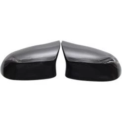 ASUPERMALL 1 Paar Seitenspiegelabdeckung Glossy Black Ersatz Fur BMW F15 X5 2014-2018