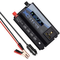 Anhänger & Zubehör Verkäufe 26 ASUPERMALL 360W Power Inverter Car 12V DC In 220 V AC-Wandler Mit LCD-Display Und LED-Licht 4 USB-Anschlusse Autoladegerat-Ports Fur Smartphones Laptops-Tabletten