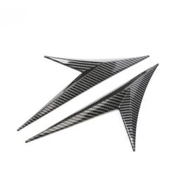 ASUPERMALL Auto Spoiler Seitenflugellippe 2 Stucke Schwarz Kohlefaserblattform V-formig Kein Logo Fur Alle Fahrzeuge 7 ASUPERMALL Auto Spoiler Seitenflugellippe 2 Stucke Schwarz Kohlefaserblattform V-formig Kein Logo Fur Alle Fahrzeuge -Anhänger & Zubehör Verkäufe 43186030 3