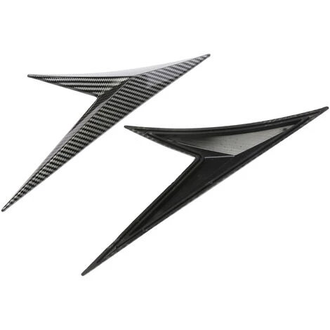 ASUPERMALL Auto Spoiler Seitenflugellippe 2 Stucke Schwarz Kohlefaserblattform V-formig Kein Logo Fur Alle Fahrzeuge 5 ASUPERMALL Auto Spoiler Seitenflugellippe 2 Stucke Schwarz Kohlefaserblattform V-formig Kein Logo Fur Alle Fahrzeuge – Bild 5