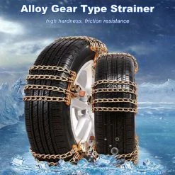 ASUPERMALL Schneekette Anti-Skid-Reifen Schneeketten, Not-Traktion Auto Schnee-Reifenketten Universal Fur Fahrzeug Off-Road-LKW / SUV Safe-Reifen-Radkette -Anhänger & Zubehör Verkäufe 43186060 3