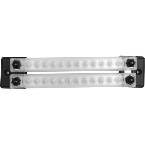 ASUPERMALL Dual-Zeilen 12 Positionen Klemme 130A / 150A Sammelschienenbock & Cover Fur Autoboot Marine Power Verteiler Klemmenblock 24 Schrauben + 4 Stollen 3 ASUPERMALL Dual-Zeilen 12 Positionen Klemme 130A / 150A Sammelschienenbock & Cover Fur Autoboot Marine Power Verteiler Klemmenblock 24 Schrauben + 4 Stollen – Bild 3