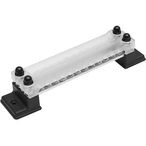 ASUPERMALL Dual-Zeilen 12 Positionen Klemme 130A / 150A Sammelschienenbock & Cover Fur Autoboot Marine Power Verteiler Klemmenblock 24 Schrauben + 4 Stollen 4 ASUPERMALL Dual-Zeilen 12 Positionen Klemme 130A / 150A Sammelschienenbock & Cover Fur Autoboot Marine Power Verteiler Klemmenblock 24 Schrauben + 4 Stollen – Bild 4