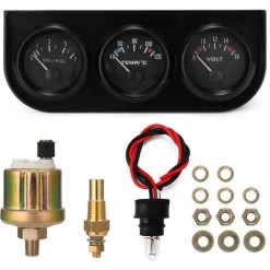 ASUPERMALL 52mm 3-in-1-Volt-Meter + Wasser-Temp-Gauge + Olmesser-Kit-Voltmeter- Oder Oltemperaturanzeige -Anhänger & Zubehör Verkäufe 43215803 3