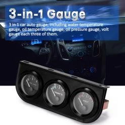 ASUPERMALL 52mm 3-in-1-Volt-Meter + Wasser-Temp-Gauge + Olmesser-Kit-Voltmeter- Oder Oltemperaturanzeige -Anhänger & Zubehör Verkäufe 43215803 4