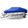 ASUPERMALL Bootsabdeckung Yacht Outdoor Protection Wasserdichte Hochleistung Silber Reflektierende 300D Oxford Stoff Anti-Zertrummerung Haltbarer Und Tranenfest Fur V-Rumpf Tri-Hull Runabouts Und Bass Boote 11-13ft