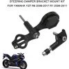 ASUPERMALL Dampferhalterung Lenkungsdampferhalterung Halterung Kit Motorrad Lenkungsdampfer Stabilisator Montagehalterung Ersatz Fur Yamaha YZF R6 2006-2017 R1 2009-2011