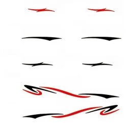 ASUPERMALL Auto Auto Body-Aufkleber Selbstklebende Seitenwagen Grafiken Aufkleber Und Abziehbilder Fur Camper Caravan RV Anhanger