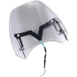 ASUPERMALL Universal Motorrad-Windschutzscheiben-Windschutzscheibe Mit DRL-Blinker-Licht-Wind-Deflektorschutz -Anhänger & Zubehör Verkäufe 43216682 3