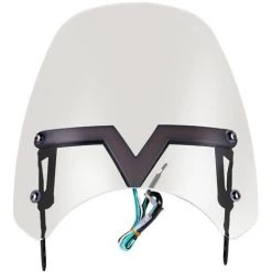 ASUPERMALL Universal Motorrad-Windschutzscheiben-Windschutzscheibe Mit DRL-Blinker-Licht-Wind-Deflektorschutz -Anhänger & Zubehör Verkäufe 43216682 4