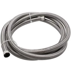 ASUPERMALL 2M Siliver An6 Nylon Und Edelstahl Geflochtene Brennstoffleitung 6AN