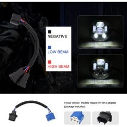 ASUPERMALL 5,75 Zoll LED-Scheinwerfer-Motorradprojektor-Scheinwerfer-Scheinwerfer-Superweiterwinkel-Fahrlicht -Anhänger & Zubehör Verkäufe 43216729 3