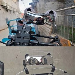 ASUPERMALL Universal Motorrad Windschutzscheibenverlangerung, Weitwinkel Ruckansicht Spiegelsicherheit Ruckspiegel Fur BMW Honda Suzuki Kawasaki Yamaha -Anhänger & Zubehör Verkäufe 43216738 4