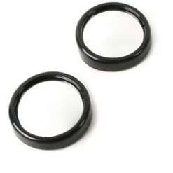 ASUPERMALL 2 X Blindfleck Autospiegel Weitwinkelglas Kleine Runde Side Blindspot Ruckspiegel Parkspiegel