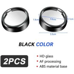 ASUPERMALL 2 X Blindfleck Autospiegel Weitwinkelglas Kleine Runde Side Blindspot Ruckspiegel Parkspiegel -Anhänger & Zubehör Verkäufe 43218107 3