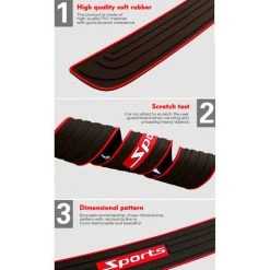 ASUPERMALL 90cm Universal Auto Kofferraum Tur Sill Protector Gummi Sticker Aufkleber Auto Heckschaufel Bumper Guard Scratch Protection Bar 9 ASUPERMALL 90cm Universal Auto Kofferraum Tur Sill Protector Gummi Sticker Aufkleber Auto Heckschaufel Bumper Guard Scratch Protection Bar -Anhänger & Zubehör Verkäufe 43218225 5