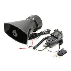 ASUPERMALL Auto Megaphon 7 Ton Alarm Horn 12V 110DB Laute Lautsprecher Feueralarm Ambulanz Pflanze Polizei Sirene