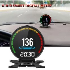 ASUPERMALL Head-Up-Anzeige Geschwindigkeit Temperaturspannung Einzelbereich Anzeige Auto HUD -Anhänger & Zubehör Verkäufe 43218949 4