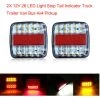 ASUPERMALL 2x 12V 26 LED-Licht-Halt-Schwanzanzeiger Truck Trailer Van Bus 4x4-Pickup
