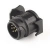 ILOVEMILAN 13 Pin Auf 7 Pin Wasserdichter Anhängerstecker 13 Pin Auf 7 Pin Trailer Hook Socket Adapter (1 * PCS Schwarz)