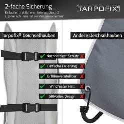 Tarpofix® Deichselhaube Abdeckhaube Mit Doppelt Klickverschluss - Extra Große & Wasserfeste Deichselabdeckung - Anhänger & Wohnwagen Deichselschutzhülle - Deichselabdeckhaube 7 Tarpofix® Deichselhaube Abdeckhaube Mit Doppelt Klickverschluss - Extra Große & Wasserfeste Deichselabdeckung - Anhänger & Wohnwagen Deichselschutzhülle - Deichselabdeckhaube -Anhänger & Zubehör Verkäufe 43349405 3