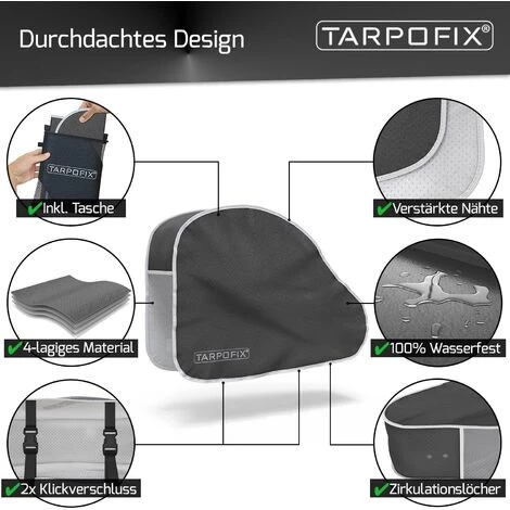 Tarpofix® Deichselhaube Abdeckhaube Mit Doppelt Klickverschluss - Extra Große & Wasserfeste Deichselabdeckung - Anhänger & Wohnwagen Deichselschutzhülle - Deichselabdeckhaube 5 Tarpofix® Deichselhaube Abdeckhaube Mit Doppelt Klickverschluss - Extra Große & Wasserfeste Deichselabdeckung - Anhänger & Wohnwagen Deichselschutzhülle - Deichselabdeckhaube – Bild 5