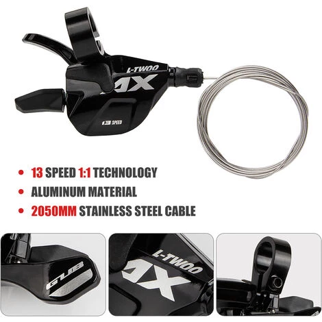 GUB Fahrrad Fahrrad 13 Gang Schalthebel Schalthebel Und Direct Mount Schaltwerk Set 2 GUB Fahrrad Fahrrad 13 Gang Schalthebel Schalthebel Und Direct Mount Schaltwerk Set – Bild 2