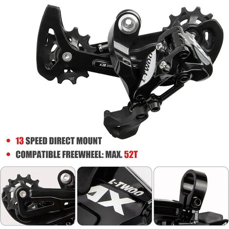 GUB Fahrrad Fahrrad 13 Gang Schalthebel Schalthebel Und Direct Mount Schaltwerk Set 3 GUB Fahrrad Fahrrad 13 Gang Schalthebel Schalthebel Und Direct Mount Schaltwerk Set – Bild 3