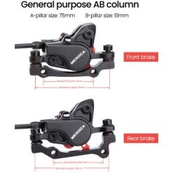 MEROCA Fahrrad Ol Scheibenbremse MTB Hydraulische Scheibenbremse Kit Vorne Hinten Fahrrad Bremssattel Klemmen Fur Mountainbike -Anhänger & Zubehör Verkäufe 44404941 3