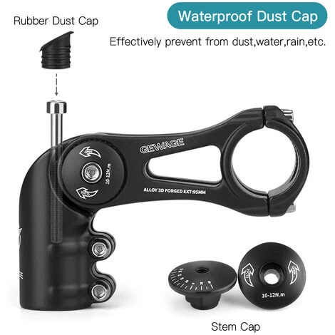 ASUPERMALL Verstellbarer Fahrradvorbau Lenkervorbau Passend Fur 31,8 Mm Lenker Fur Rennrad MTB 4 ASUPERMALL Verstellbarer Fahrradvorbau Lenkervorbau Passend Fur 31,8 Mm Lenker Fur Rennrad MTB – Bild 4