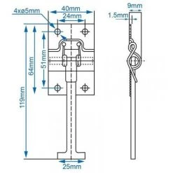 CAMPTROPIA Türfeststeller Mit Halteteil -Anhänger & Zubehör Verkäufe 45314571 5