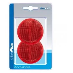 ProPlus Reflektor Rückstrahler Rot 60mm Selbstklebend 2 Stück