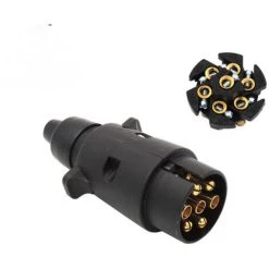 DONTODENT Abschleppadapter, 7 Auf 13 Pin KFZ Anhänger Steckdose Konverter Adapter Kupplung Anhängerkupplung 12V