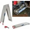 BAUMARKTPLUS TrutzHolm® Alu Auffahrrampe Rampe 340 Kg CS Klappbar Lamellenstruktur Motorradrampe Verladerampe