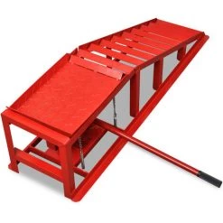 LONGZIMING Auffahrrampen 2 Stk. Rot Stahl -Anhänger & Zubehör Verkäufe 47640678 4