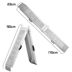 Boudech 250 Kg Rutschfeste Stahl-Laderampe Für Motorradroller Mit Griffen. 170x22,5x4,5 Cm 9 Boudech 250 Kg Rutschfeste Stahl-Laderampe Für Motorradroller Mit Griffen. 170x22,5x4,5 Cm -Anhänger & Zubehör Verkäufe 48227024 5