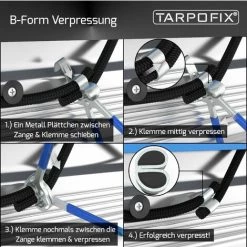 Tarpofix® Würgeklemmen Quetschhülsen Für Gummiseil & Expanderseil 8mm (10 Stk.) | Alu Pressklemmen Für Anhänger Planenseil | Nichtrostende & Robuste Seilklemmen Presshülsen -Anhänger & Zubehör Verkäufe 50339181 5