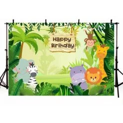 INSMA Animal Jungle Safari Fotografie Hintergrund Geburtstag Party Horn 210 * 150CM -Anhänger & Zubehör Verkäufe 51780918 5