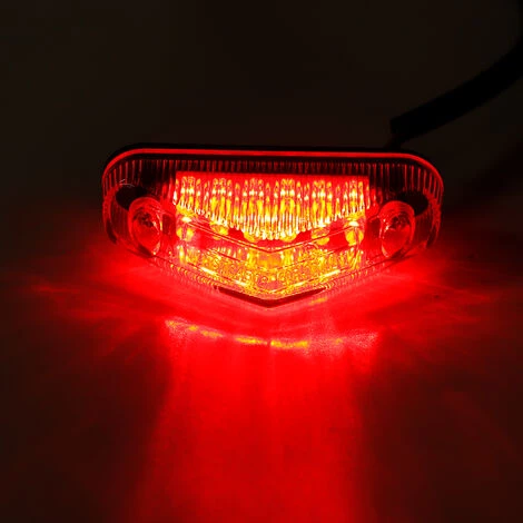 INSMA 12-LED Universal Rot Heckbremsrücklicht DC 12V Für Motorrad ATV Dirt Bike Weiß 3 INSMA 12-LED Universal Rot Heckbremsrücklicht DC 12V Für Motorrad ATV Dirt Bike Weiß – Bild 3