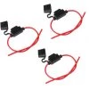ECENCE 3x KFZ Sicherungs-Halter Flachsicherung Max.30A 14AWG PKW Sicherung HIFI