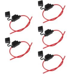 ECENCE 5x KFZ Sicherungs-Halter Flachsicherung Max.30A 14AWG PKW Sicherung HIFI