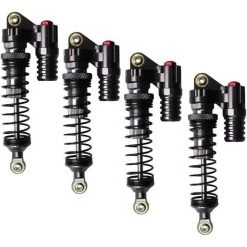 BETTERLIFEIT 4 Stück RC-Stoßdämpfer Hochfeste Federstoßdämpfer, Stoßdämpfer, Doppelrohr-Unterdruck-Stoßdämpfer Für 1/10 RC-Auto-LKW Axial / SCX10 / D90 / TRX-4 RC-Raupenauto, Betterlife