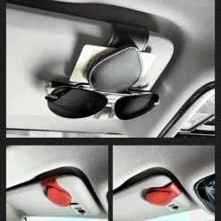 Auto-Sonnenblende-Sonnenbrillen-Clip, Betterlife Universal-Auto-Sonnenblende-Brillenhalter-Brillen-Aufhänger-Clip Ticket-Karten-Clip,Schwarz -Anhänger & Zubehör Verkäufe 54165554 5