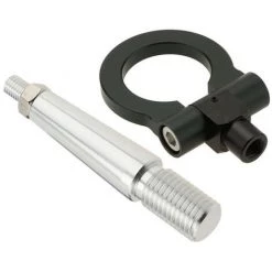 THSINDE Faltbarer Auto-Rennsport-Abschlepphaken Für Mitsubishi Lancer Ex Car Auto Trailer Ring Abschlepphaken-Set Rot-Schwarz