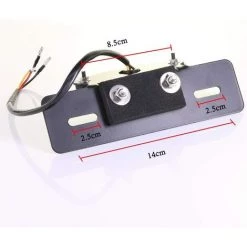 QERSTA Motorrad ROT LED Rücklichter Bremslicht Kennzeichenleuchte Universal Modifiziert Retro -Anhänger & Zubehör Verkäufe 54919816 4