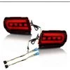 BENOBBY KIDS Auto Rücklicht Auto Bremse Hinten Und Nebelschlussleuchten Blinker Für Toyota Für Land Cruiser Für Prado 150 LC150 FJ150 GRJ150 Bremslicht Rückleuchte ( Farbe : Rote Linse)