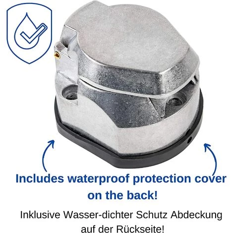 TINOR 7-poliger Adapter Zum Anschluss Von Anhängern Und Wohnwagen, Schraubverbinder, 7-polige Steckdose, 12 V, Kupplungssteckdose Für LKW, KFZ 2 TINOR 7-poliger Adapter Zum Anschluss Von Anhängern Und Wohnwagen, Schraubverbinder, 7-polige Steckdose, 12 V, Kupplungssteckdose Für LKW, KFZ – Bild 2