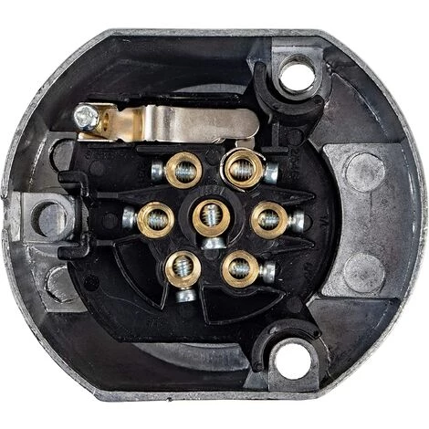 TINOR 7-poliger Adapter Zum Anschluss Von Anhängern Und Wohnwagen, Schraubverbinder, 7-polige Steckdose, 12 V, Kupplungssteckdose Für LKW, KFZ 3 TINOR 7-poliger Adapter Zum Anschluss Von Anhängern Und Wohnwagen, Schraubverbinder, 7-polige Steckdose, 12 V, Kupplungssteckdose Für LKW, KFZ – Bild 3