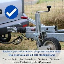 TINOR 13-poliger Adapter Zum Anschluss Von Anhängern Und Wohnwagen, Schraubverbinder, 13-polige Steckdose, Kupplungssteckdose Für LKW, Auto, Fahrzeuge, 12 V -Anhänger & Zubehör Verkäufe 55847214 4