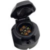 TINOR 7-poliger Adapter Zum Anschluss Von Anhänger Und Wohnwagen, = Schraubverbinder, 7-polige Steckdose, 12V, Deichselsteckdose Für LKW, PKW...